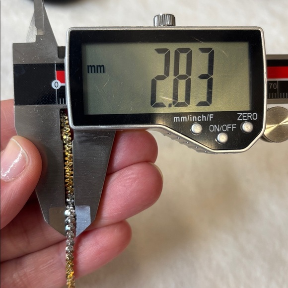 NEW Tri Color 18k Gold 925 Diamond Cut Margarita Sterling Silver Bracelet - Picture 5 of 5